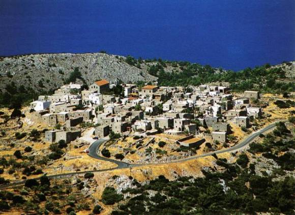 středověká vesnice Avgonima
